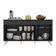 Balcão Cozinha Gabinete Pia 150cm 3 Portas 1 Gaveta Veneza Multimóveis V3740 Preto/branco