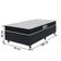 Cama Box Colchão Solteiro Espuma D20 Malibu 78x188x50cm Preto / Branco Hellen Preto