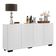 Aparador Buffet 4 Portas Veneza Multimóveis Branco/preto