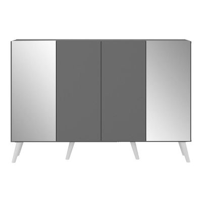 Aparador Buffet 4 Portas Vegas Multimóveis V3595 Preto