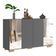 Aparador Buffet 4 Portas Multimóveis V3557 Rustic/Branco