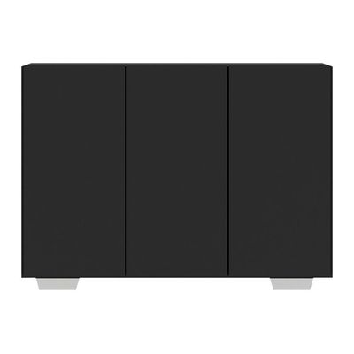 Aparador Buffet 3 Portas Multimóveis V1010 Preto/Branco