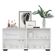 Aparador Buffet 4 Portas Multimóveis V3563 Branco/Preto