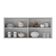 Armário De Cozinha Aéreo 105cm 2 Portas De Correr Em Vidro Siena Multimóveis Mp2191 Branco Branco