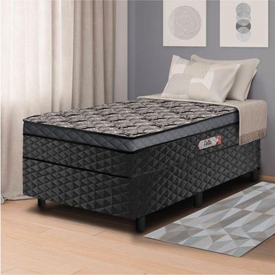 Cama Box Solteiro Conjugada Molas Ensacadas Delta