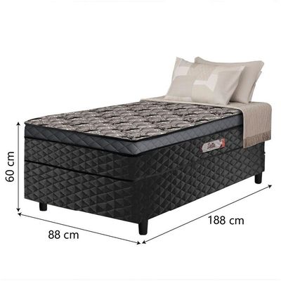 Cama Box Solteiro Conjugada Molas Ensacadas Delta