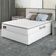 Cama Box Casal Colchão Espuma D33 Pillow Top New Millenium 138x188x57cm Branco Hellen – Suporta Até 120 Kg Por Pessoa
