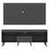 Rack+Painel E Suporte Tv 65" Retrô Flórida Up Mp1043 Preto