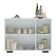 Aparador Buffet 3 Portas Multimóveis V1010 Branco/Preto