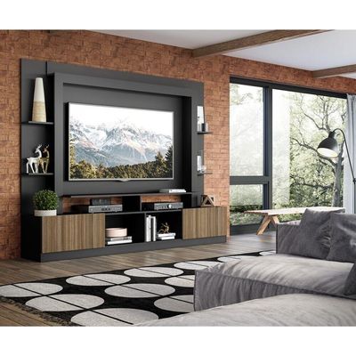 Estante Com Suporte Tv 65" E 2 Portas Oslo MultimóveisV3386