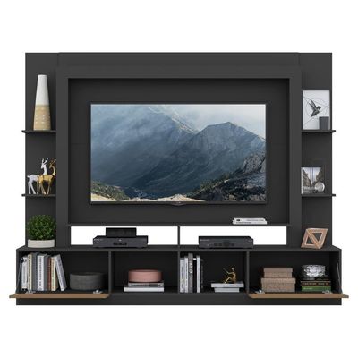 Estante Com Suporte Tv 65" E 2 Portas Oslo MultimóveisV3386