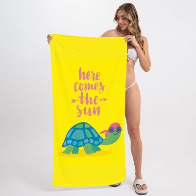 Toalha De Praia Hippie Turtle Sun  criativas e clássicas