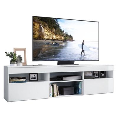 Rack Suspenso Para Tv Até 65´´ Fg3326 Com 2 Portas Branco