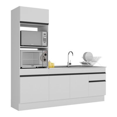 Armário De Cozinha Compacta Mp2113.964 Branco/preto