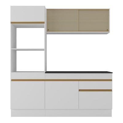 Armário Cozinha Compacta 3 Peças Com Rodapé Mp2178 Made