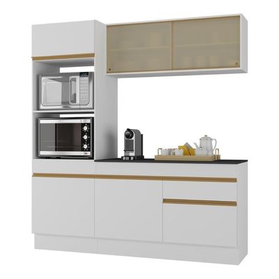Armário Cozinha Compacta 3 Peças Com Rodapé Mp2178 Made