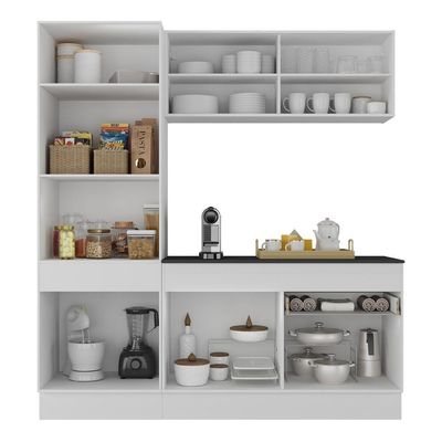 Armário Cozinha Compacta 3 Peças Com Rodapé Mp2179 Made