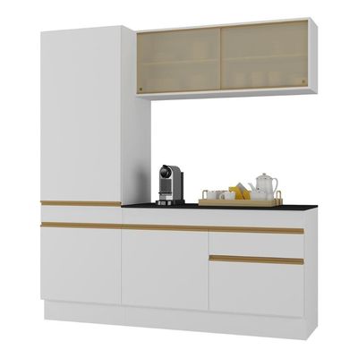 Armário Cozinha Compacta 3 Peças Com Rodapé Mp2179 Made