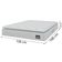 Cama Box Casal Queen Colchão Espuma D45 Lazio Pillow Top 158x198x62cm Branco Hellen