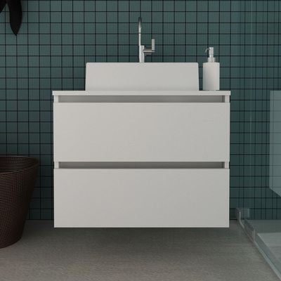 Gabinete Banheiro 2 Gavetas 60Cm Suspenso Cr10087 Branco