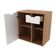 Gabinete Banheiro 60Cm Amêndoa/Branco