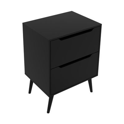 Gabinete Banheiro 60cm 2 Gavetas Retrô Cr10119 Preto