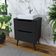 Gabinete Banheiro 60cm 2 Gavetas Retrô Cr10119 Preto