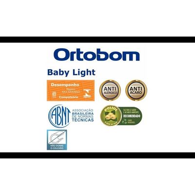 Colchão Baby Light D18 (60X130X12) Espuma D18 Selada Ortobom
