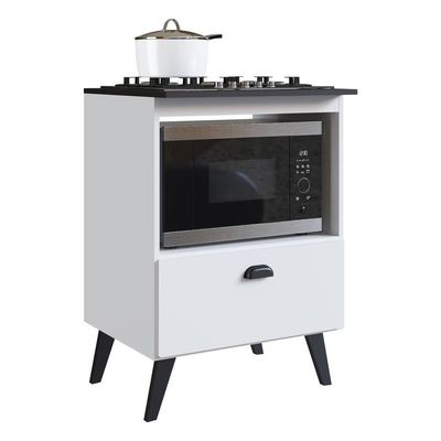 Balcão Retrô Para Forno E Cooktop Multimóveis Cr20094 Branco
