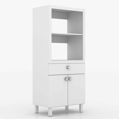 Armário Forno E Microondas 2 Portas 1 Gav Cr20005 Branco