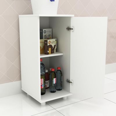 Balcão Multiuso Com 1 Porta Multimóveis Cr20006 Branco