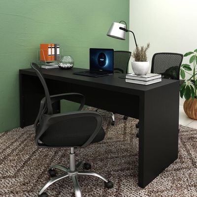 Escrivaninha-mesa Escritório 180cm Multimóveis Cr25266 Preto