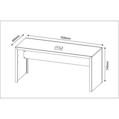 Escrivaninha/Mesa Escritório Multimóveis Cr25019 Nogal