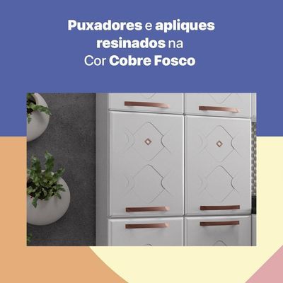 Cozinha De Aço Compacta 3 Peças Glass Branco preto