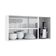 Armário De Cozinha De Aço Aéreo Triplo 105cm Rose Branco