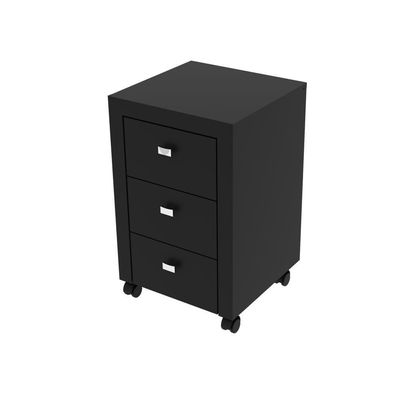 Gaveteiro Com Rodízios Multimóveis Vcr25018 Preto Preto