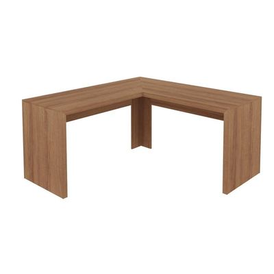 Mesa Escritório De Canto Multimóveis Vcr25024 Amêndoa