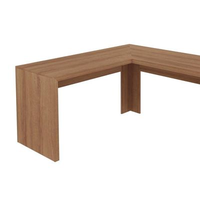 Mesa Escritório De Canto Multimóveis Vcr25024 Amêndoa