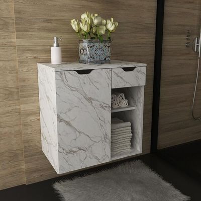Gabinete Banheiro 1 Porta 1 Gaveta 60Cm Multimóveis Vcr10085