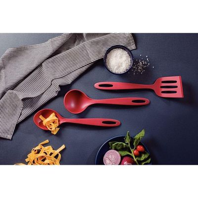 Jogo De Utensílios Tramontina Ability Em Nylon Vermelho 03 Peças