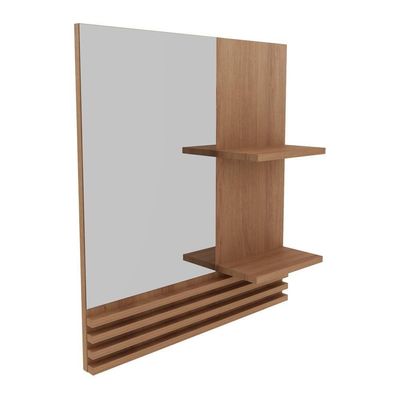 Espelheira Para Banheiro 60cm Multimóveis Cr10092 Amêndoa