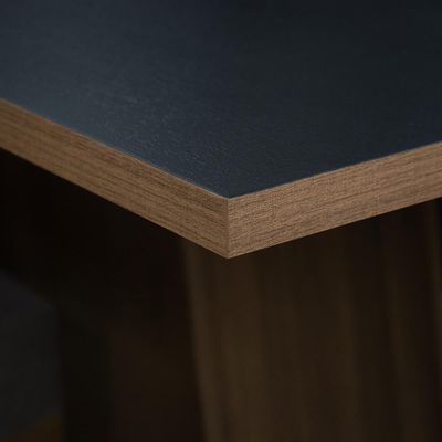 Mesa Jantar Madeira 6 Cadeiras Rustic-Preto-Oxford