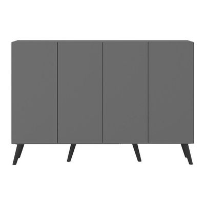Aparador Buffet 4 Portas Vegas V3560 Rustic/Preto