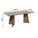 Mesa Jantar Retangular Tampo Vidro Rustic-crema