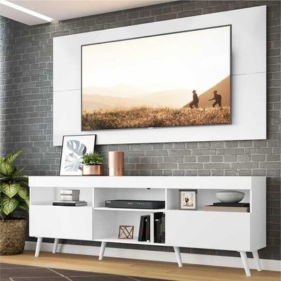 Rack Retrô Com Painel Para Tv Até 65´´ Flórida Fg3133 Branco