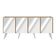 Rack Tv Até 50 Polegadas Retrô Com Espelhos Mp1082 Rustic branco