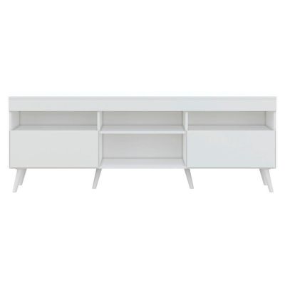 Rack Retrô Para Tv Até 65´´ Com 2 Portas Branco
