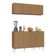 Kit Armário De Cozinha Aéreo E Balcão Multimóveis Mp2170 Rustic/branco