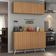 Kit Armário De Cozinha Aéreo E Balcão Multimóveis Mp2170 Rustic/branco