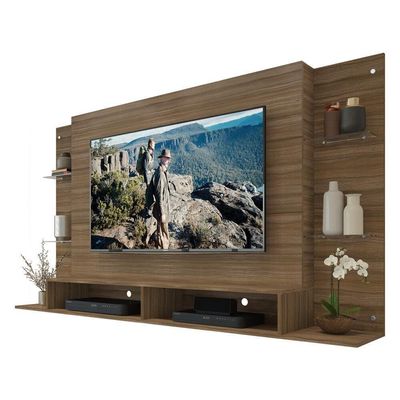 Painel Com Suporte Tv 60" Nairóbi Multimóveis V3071 Nogueira